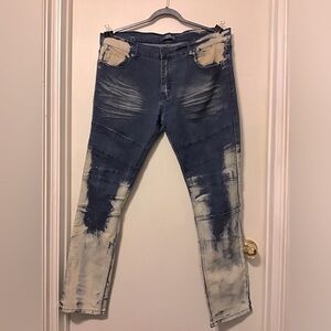 Denim & rivets men’s acid wash jeans